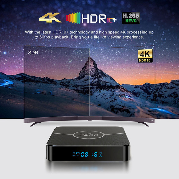 Set Top Box S905W2 Compatible For Android 11.0 Dual Band Wifi Media Player With Bluetooth-compatibl K484-PEL_0LWV0498