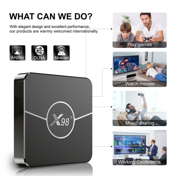 Set Top Box S905W2 Compatible For Android 11.0 Dual Band Wifi Media Player With Bluetooth-compatibl K484-PEL_0LWV0498