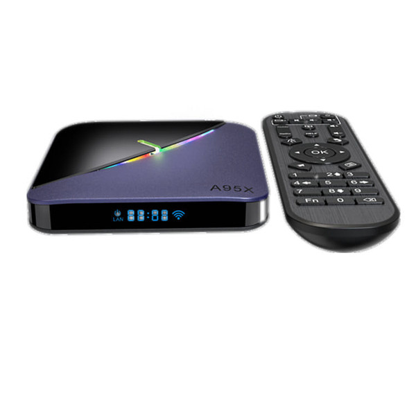 A95X F3 TV Box Android 9.0 Network 4GB 32GB  64GB Amlogic S905x3 8K 60FPS Blue + black_4GB + 64GB w K484-PEL_0FV6ZJ6A