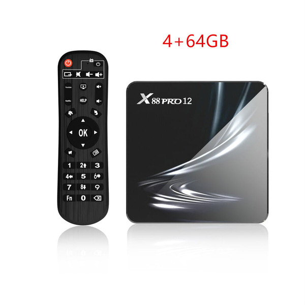 X88 Pro 12 Set-top Box Rk3318 android 12.0 HD Dual-band Wifi6 Bluetooth TV Box Black 2GB+16GB EU Pl K484-PEL_0OVKBCLQ