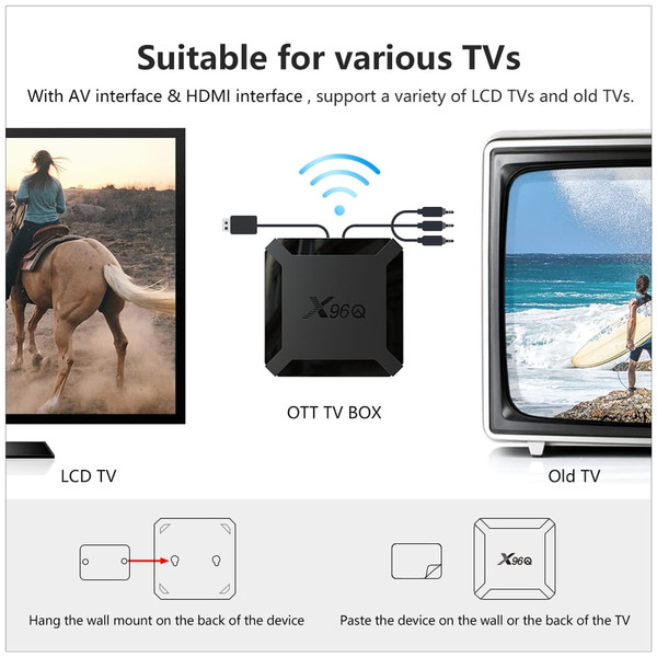 TV BOX Android 10.0 X96Q Allwinner H313 Quad Core 4K Smart Android TV 2.4G Wifi X96 Q Set Top Box B K484-PEL_0GNCKP4L