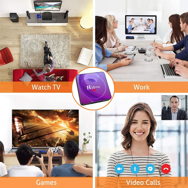 Allwinner H10 TV Box Hd Smart Network Player for Android 9.0 European plug K484-PEL_0HFOQQ54