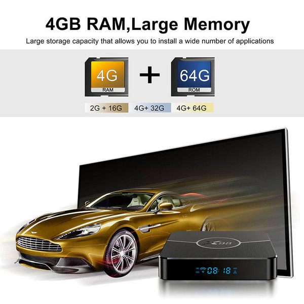 Set Top Box S905W2 Compatible For Android 11.0 Dual Band Wifi Media Player With Bluetooth-compatibl K484-PEL_0LWVF400