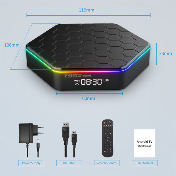 T95z Plus Android 12 TV Box H618 6k 2.4g 5g Wifi6 Bluetooth 5.0 H.265 Global Media Player Receiver  K484-PEL_0NDA06QD