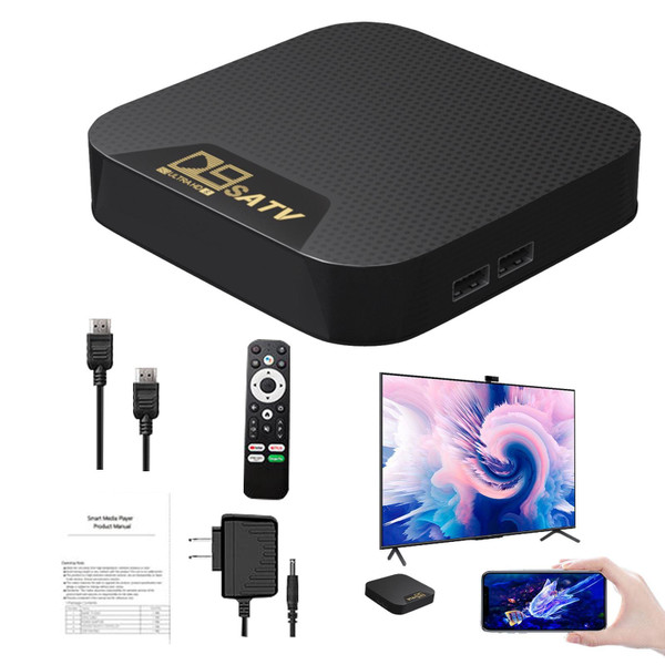 D9S 4k Media Player Arm Cortex-A53 Quad Core Cpu Mali-450 750mhz Gpu TV Box Smart Digital Player Se K484-PEL_0QZB5KG3
