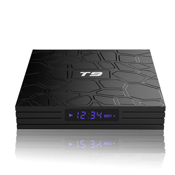 Android 8.1 TV Box T9 4GB RAM 32GB ROM Quad Core Wifi 4K Media Player UK plug K484-PEL_04G6022B