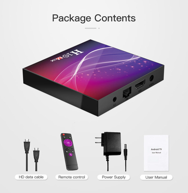 H10 Max H616 Tv Box  Smart Hd Network Player for Android 10.0 European plug K484-PEL_0HFM6CC0