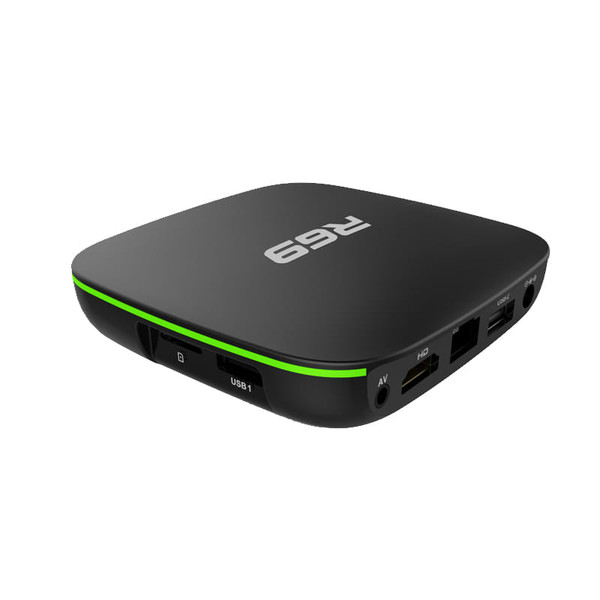 R69 Android 7.1 Smart TV Box 1GB+8GB Quad Core WIFI H.265 4K Video Media Player UK plug K484-PEL_087WBRC0