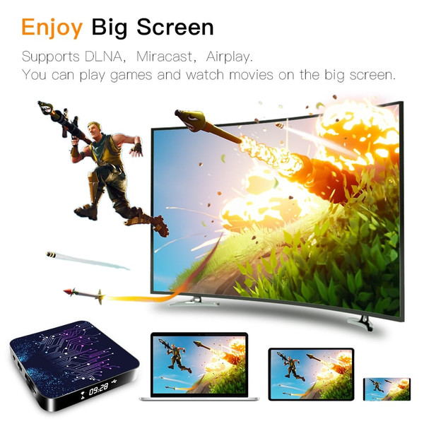 Media  Player 2+16g Abs Material Tp02 Rk3318 Android 10 Tv Box With Remote Control 2+16G_BU plug K484-PEL_0HSC0HRX