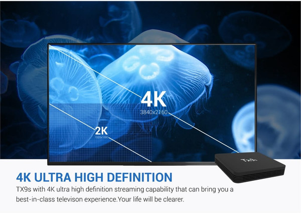 Tx9s Media  Player Abs Material Android Smart Network Tv Box With Remote Control 2+8G_Australian re K484-PEL_0HSB1CH4