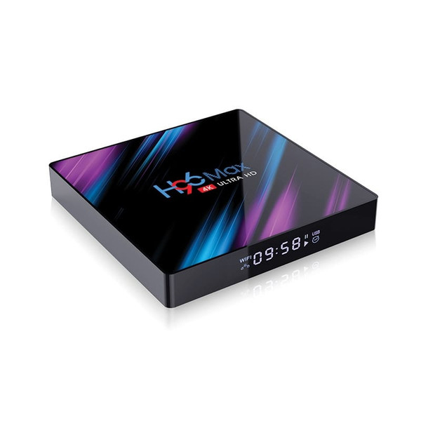 H96 max 3318 Quad-Core 4+64G Android 9.0 HD Smart Network Media Player TV Box US plug K484-PEL_07B9NPFO