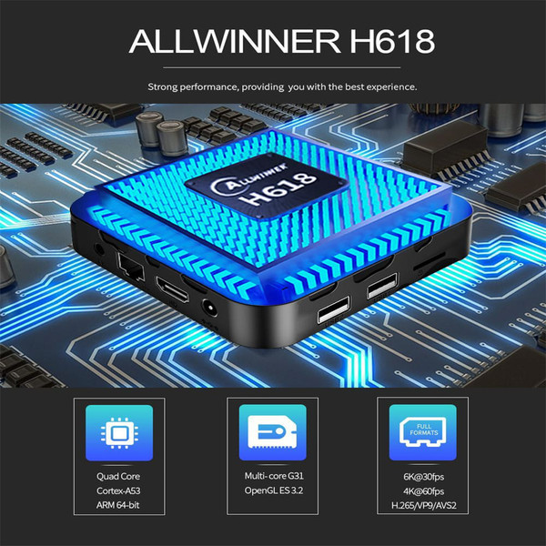 T95max Android 12 Smart Tv Box H618 2.4g 5g Wifi Bluetooth-compatible Network Set Top Box black US  K484-PEL_0OUTTQRI