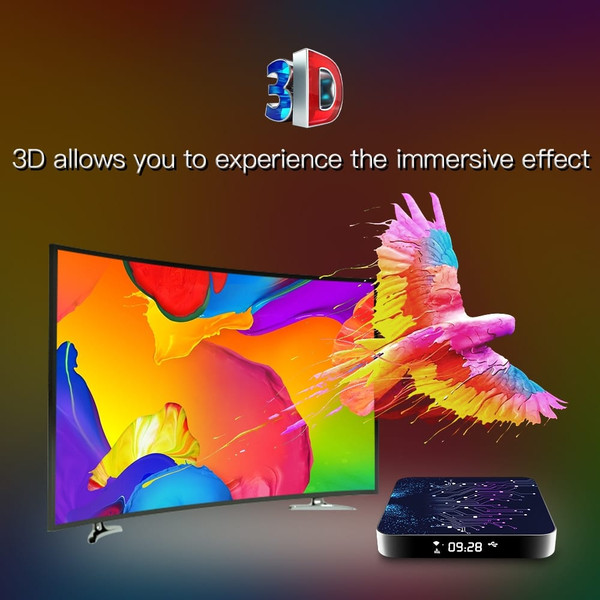 Media  Player 2+16g Abs Material Tp02 Rk3318 Android 10 Tv Box With Remote Control 2+16G_EU plug K484-PEL_0HSC8K7I