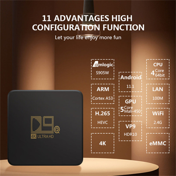 D9q Set-top Box S905 1.5ghz Quad-core Arm Clear 4k Hdr android 11 2.4g Wifi High-speed D9 Network T K484-PEL_0OURKJB2