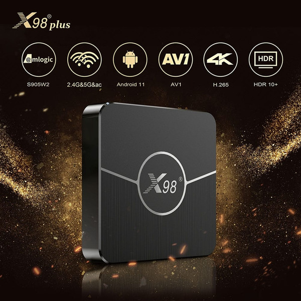 Set Top Box S905W2 Compatible For Android 11.0 Dual Band Wifi Media Player With Bluetooth-compatibl K484-PEL_0LWVW3GF