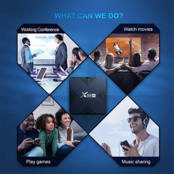 Smart TV Box X98h Android 12 Allwinner H618 Bluetooth 5.0 Wifi 2.4g 5g 4k Media Player Set top Box  K484-PEL_0O2A901K