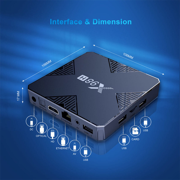 Smart TV Box X98h Android 12 Allwinner H618 Bluetooth 5.0 Wifi 2.4g 5g 4k Media Player Set top Box  K484-PEL_0O2A901K