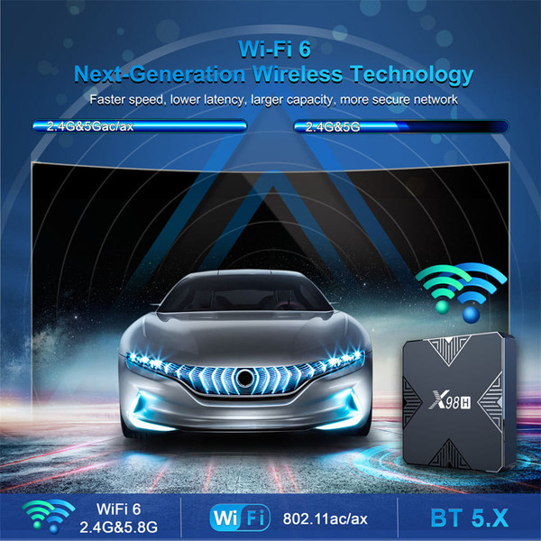 Smart TV Box X98h Android 12 Allwinner H618 Bluetooth 5.0 Wifi 2.4g 5g 4k Media Player Set top Box  K484-PEL_0O2A901K