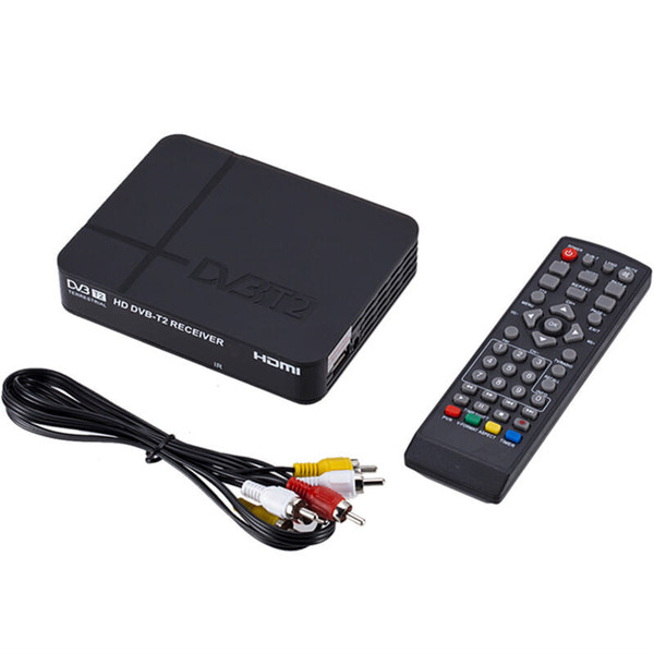 Mini HD DVB-T2 K2 WiFi Terrestrial Receiver Digital TV Box with Remote Control  EU plug K484-PEL_07O9EZNC