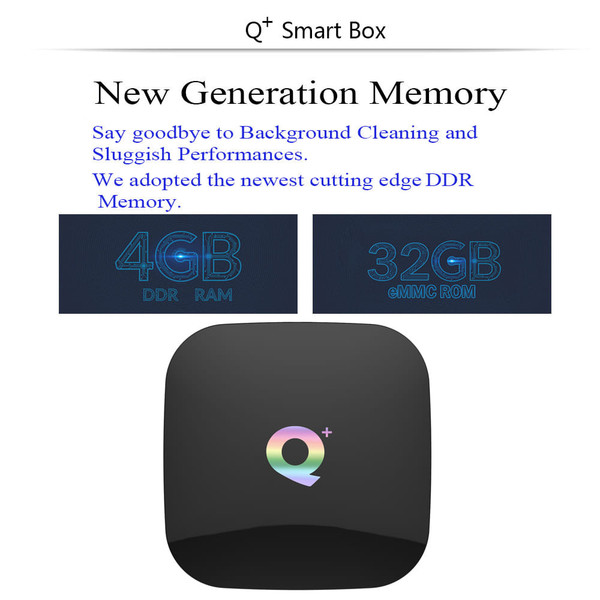 Q Plus TV BOX - Black US regulations 4G+64GB K484-PEL_09ZE54LX