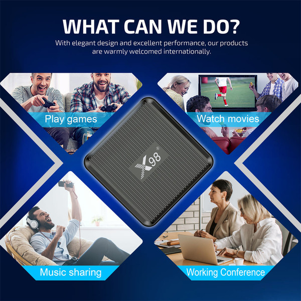 X98q Set Top Box S905w2 Android 11.0 Quad Core 2.4D 5G Dual Frequency Smart TV Box 4k Hd Network Me K484-PEL_0MPDQ51P