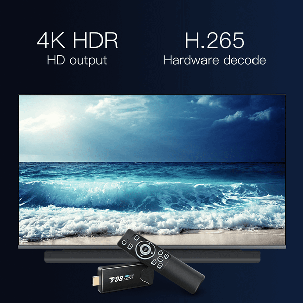 Mini Tv  Stick  Box Tv T98 Mini Tvbox Rk3318 Android10.0 Tv  Box Media Player Tv Receiver 2+16g 2+1 K484-PEL_0HS0F0KG
