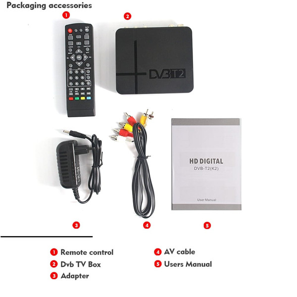 High Digital Tv Terrestrial Receiver Dvb-t2 K2 Hd Set-top  Box Pvr Tv Tuner Full 1080p Set Top Box  K484-PEL_0IMMJL83