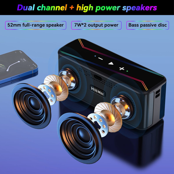 H96 Max M7 TV Box Home Media Player Ultra HD 8K Smart TV Box with Remote Digital Player Smart TV Bo K484-PEL_0RTIWON8