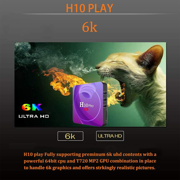 Allwinner H10 TV Box Hd Smart Network Player for Android 9.0 British plug K484-PEL_0HFOE09G