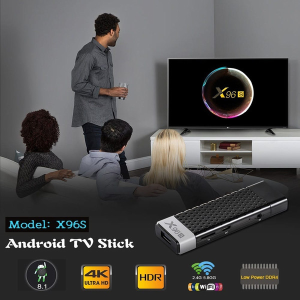X96S Amlogic S905Y2 Quad Core Android 8.1 TV box 2.4G/5.8G Wifi 4K HD TV Media Player  2G+16G UK pl K484-PEL_04GZITRR