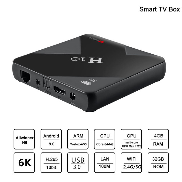H10 TV BOX 4G+32GB EU Black K484-PEL_09XSY8W7