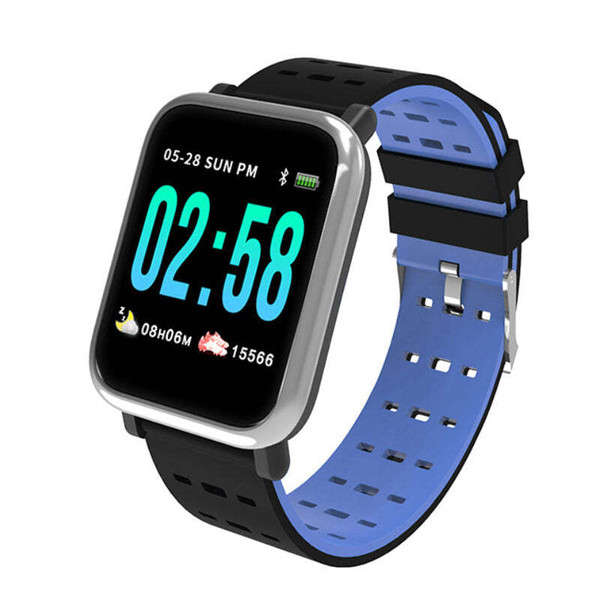 Color: BLUE - SmartFit Upbeat Live HR And BP Monitor Smart Watch K290-15028263714851