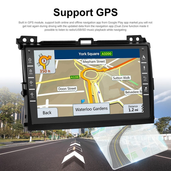 Car Radio Multimedia Player 8-inch Large-screen android Navigation Display for Toyota Land Cruiser  K484-PAU_0H6LVTND
