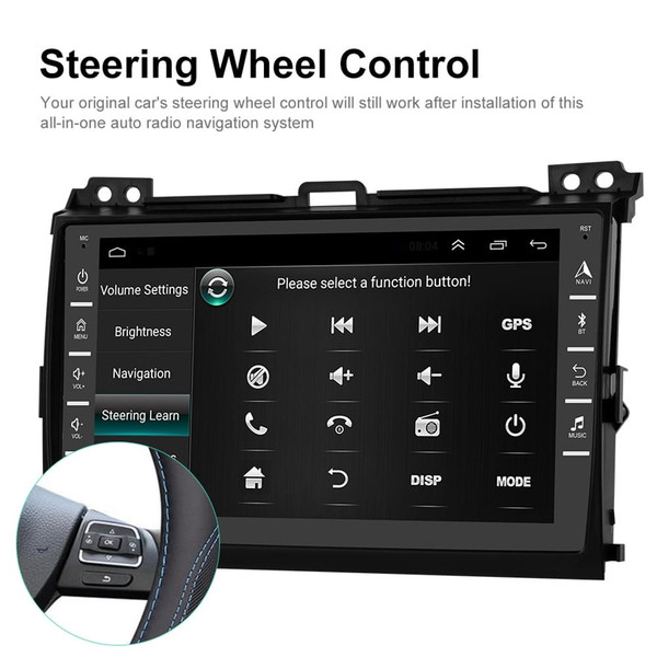 Car Radio Multimedia Player 8-inch Large-screen android Navigation Display for Toyota Land Cruiser  K484-PAU_0H6LVTND
