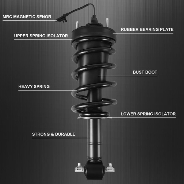 US GARVEE Front Shock Strut Absorber Sensor Compatible for 15-21 Silverado Sierra Avalanche Suburba K484-PAU_0IAM3S7F_US