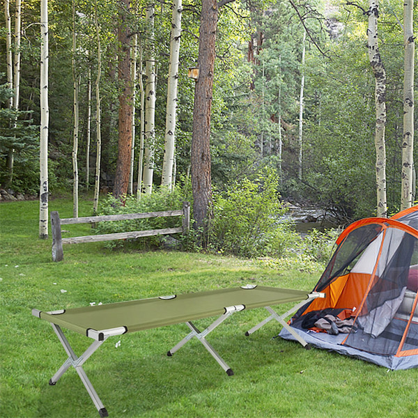 US Portable Folding Camping Cot with Carrying Bag Camping Bed Army Green K484-POU_09ROSC8Z_US