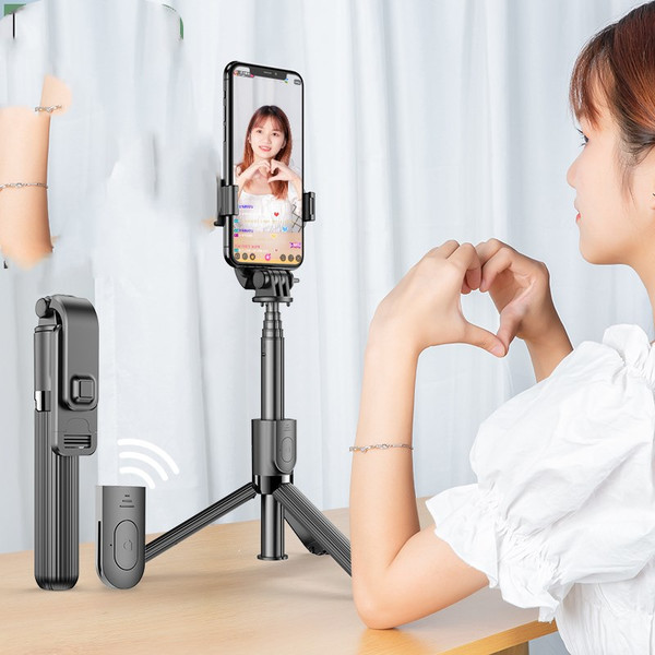 Color: Recommendation black - Mobile phone live broadcasting stand with self timer Q119-CJSJSJSJ01685-Recommendation black