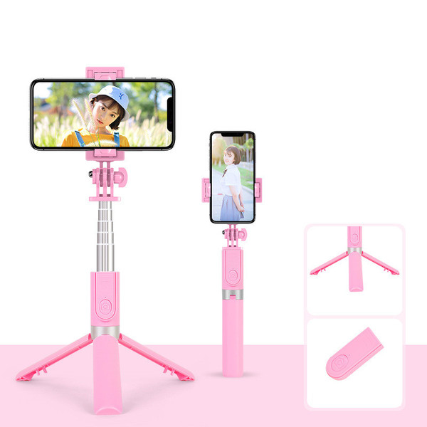 style: B, power: USB - New Aluminum Alloy Wireless Bluetooth Camera Photography Folding Selfie Stick Q119-CJSJ122978702BY