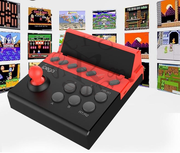 Compatible with Apple, Mobile Gladiator Arcade Fighting Joystick Tablet Handle Supports Android Ios Q119-CJSJ1091956