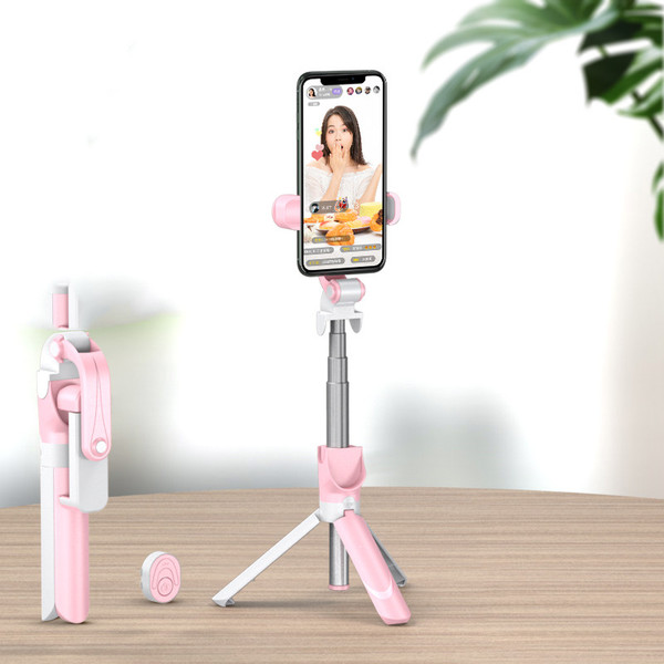 Color: Pink - Selfie stick mobile phone live support Q119-CJSJSJSJ01302-Pink