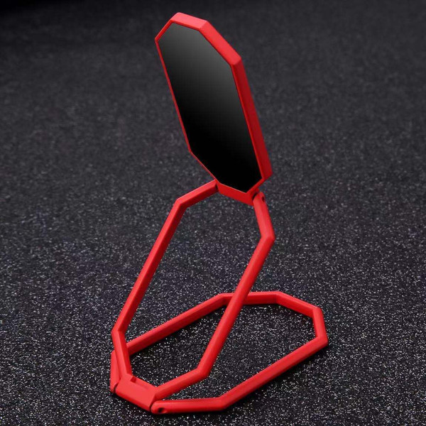 Color: Red - Magic Ring Folding And Sticking Zinc Alloy Metal Mobile Phone Ring Buckle Q119-CJSJ112087803CX
