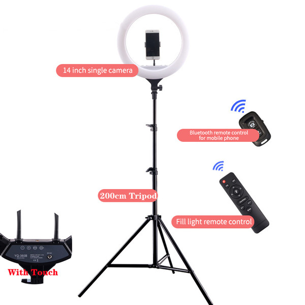 Color: YQ360B and tripod, power: 220V US - 14 Inch Fill Light Mobile Phone Live Support Q119-CJSJ122422402BY