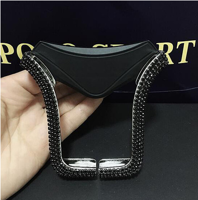 Car-mounted diamond U-shaped mobile phone holder Q119-CJSJSJSJ00554