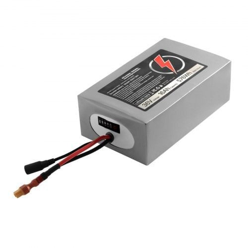 36V Electric Scooter Battery, 16Ah, Ebike Lithium Battery Pack with 30A BMS, Charger, T-Plug Expans E415-DDHBCDC36V16Q06PS001V1