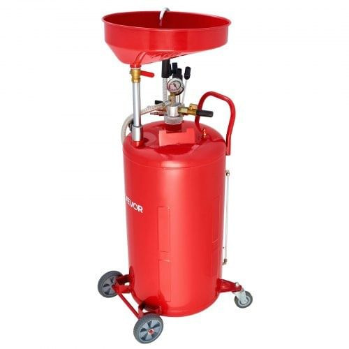 21 Gallon Waste Oil Drain Tank, Air Operated Portable Oil Drainer with Adjustable Funnel Height, In E415-QDCYJLSJS21G1OKH5001V0