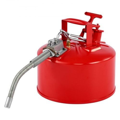 Safety Gas Can, 2.5 Gallon Type II Red Safety Can for Gasoline with Stainless Steel Flame Arrester, E415-IIXAQGHSJS25Y4I7A001V0
