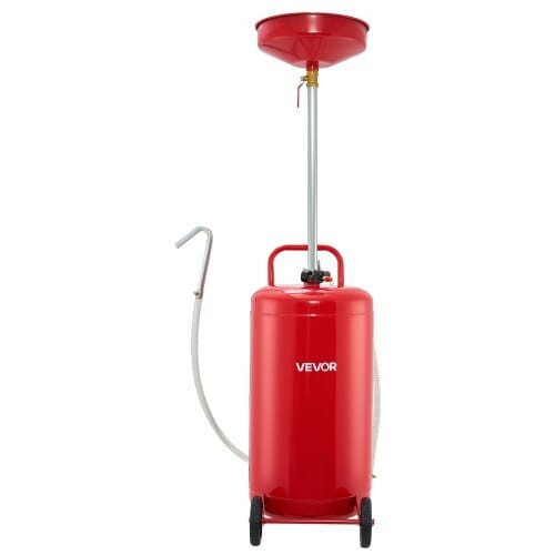 25 Gallon Waste Oil Drain Tank, Air Operated Portable Oil Drainer with Adjustable Funnel Height, In E415-QDLSPYPJS25G11TPZ001V0