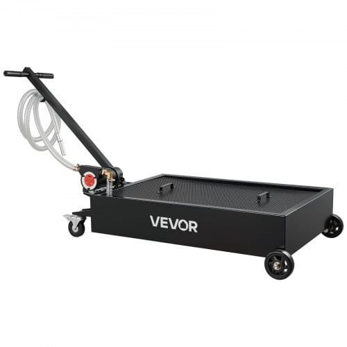 Low Profile Oil Drain Pan, 15 Gallon Capacity, Rolling Oil Drain Pan with Electric Pump & 7.2 ft Ho E415-DDQCPYPHS15GXFRN4001V9