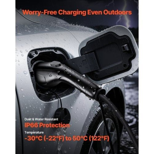 EV Charger Extension Cable, 32Amp 40 ft J1772 Extension Cord Compatible with 120V-240V SAE J1772 El E415-MGCDQYZXMBCXK52GK001V7