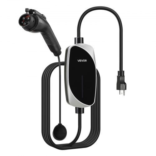 Level 1&2 EV Charger, 16 Amp, Electric Vehicle Portable Charger with 25 ft Charging Cable, 120V-240 E415-MGBXCDQZSD16QQZLL001V5